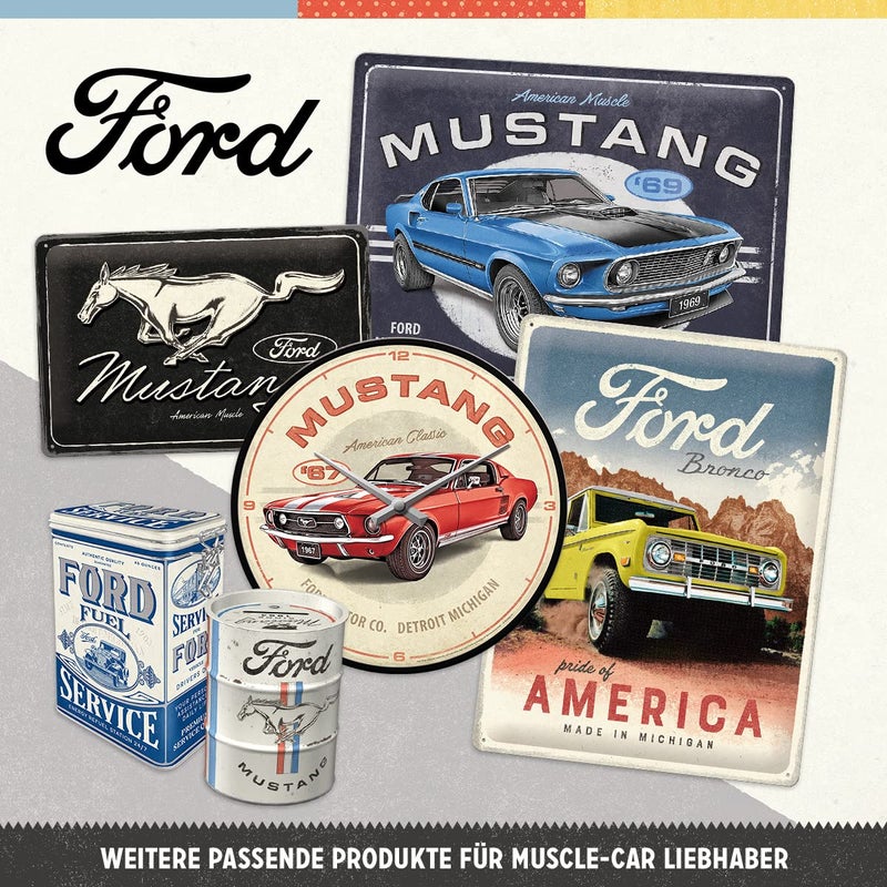 Nostalgic Art Nostalgic-Art Retro hanging sign, 3.9" x 7.9", Ford â€“ Service & Repair â€“ Gift idea for Ford fans, Official License Product (OLP), made of metal, vintage design - Image 3
